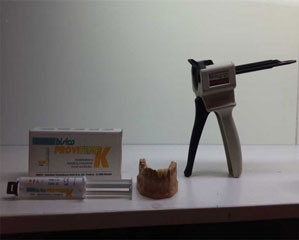 روکش موقت با پایه کامپوزیتی(به صورت کارتریج 50 میل)